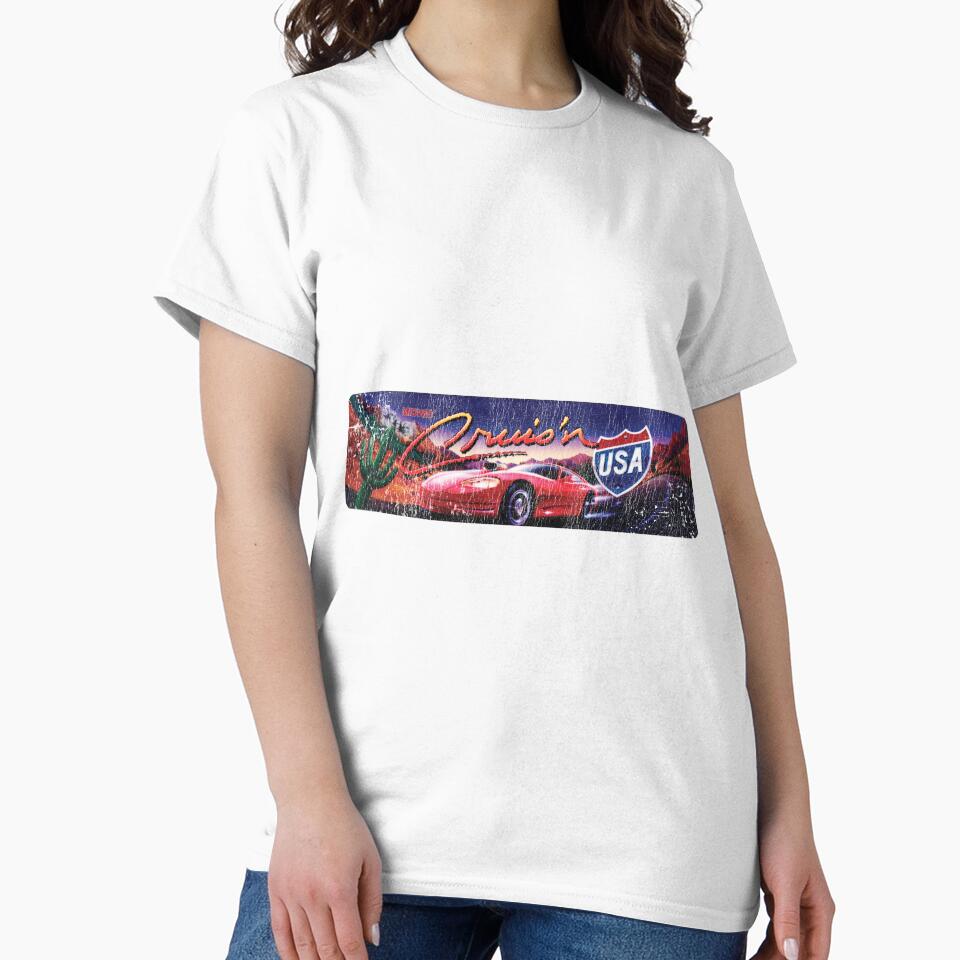 Retro Cruis'n USA Arcade Style Marquee Design Destressed by TheRainFamily