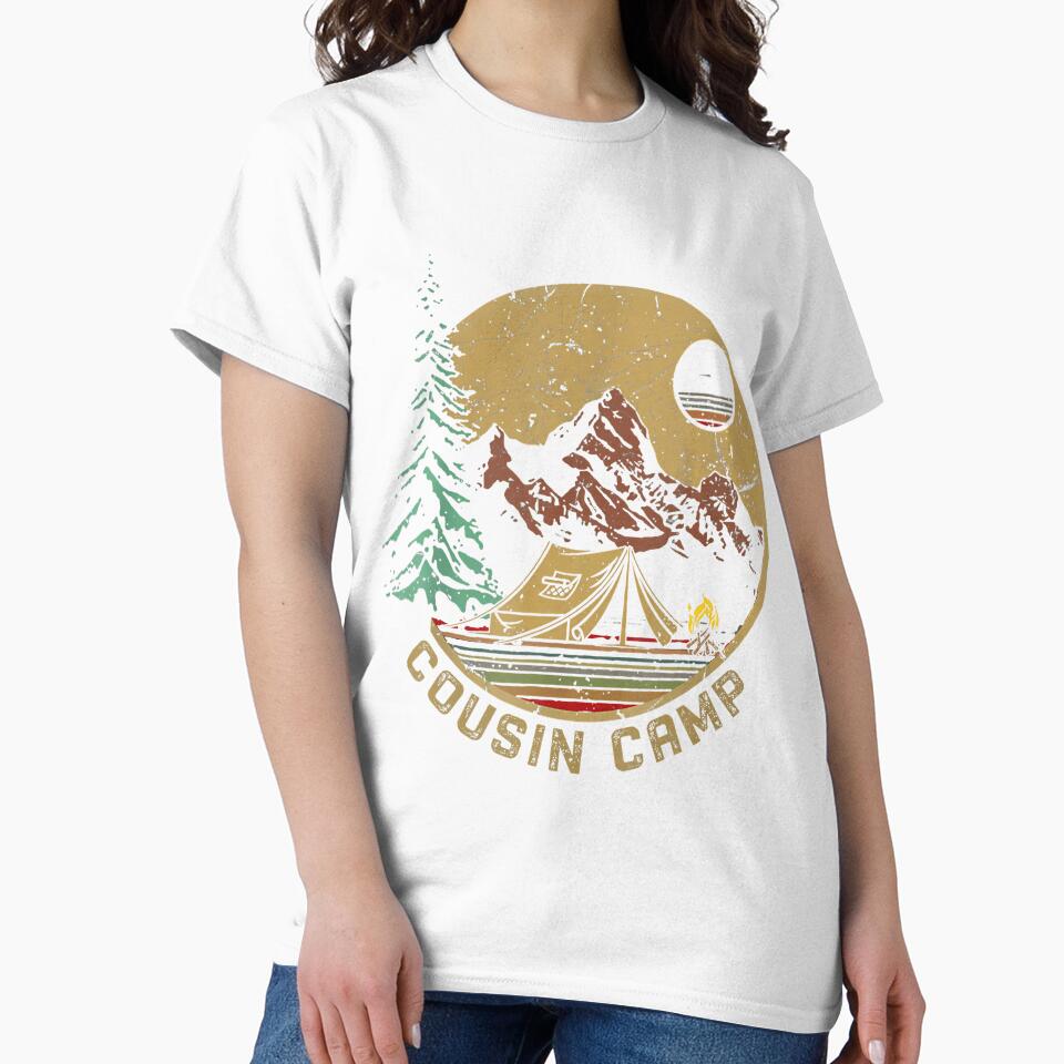 Retro Family Camping Summer Vacation Crew Cousin Camp 2025 by LunaDangelo