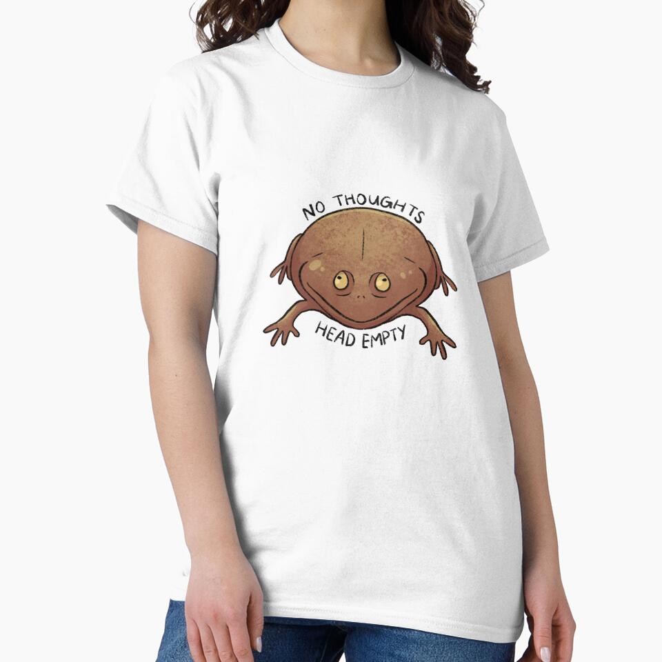 No Thoughts Frog by Lamasia Creations