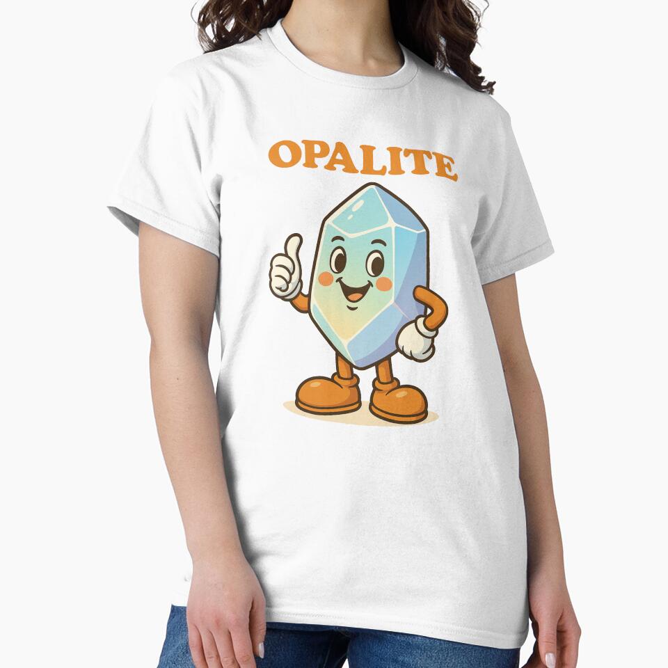 Opalite Cute Glowing Crystal Character by LunarBones