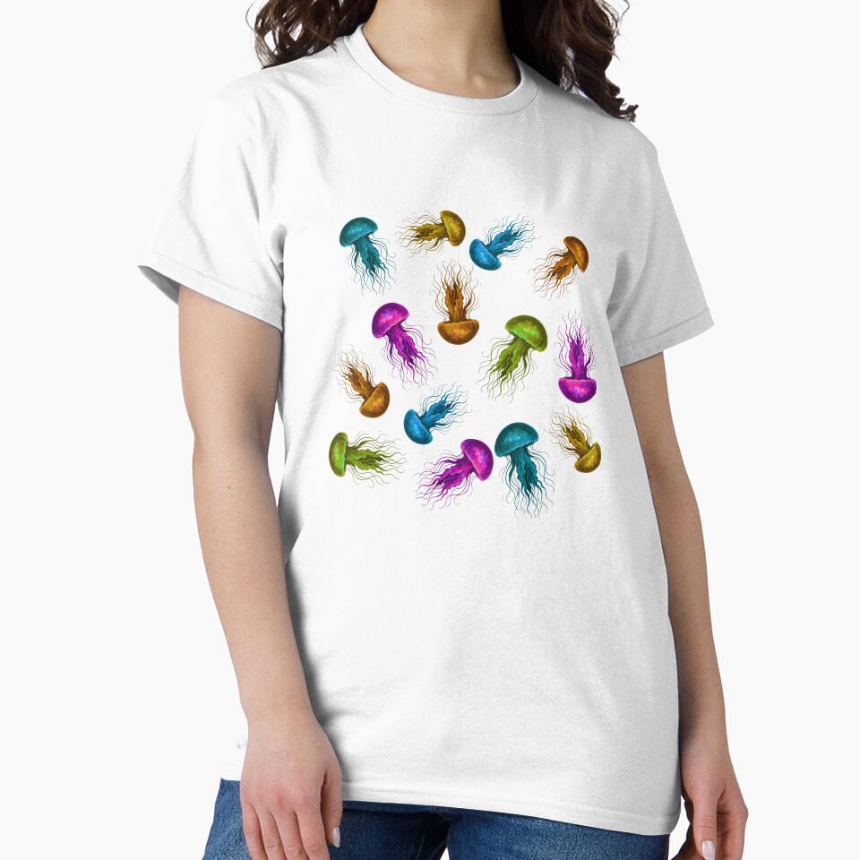 Cosmic Jellyfish – Galaxy Glow Pattern by Afraadil001