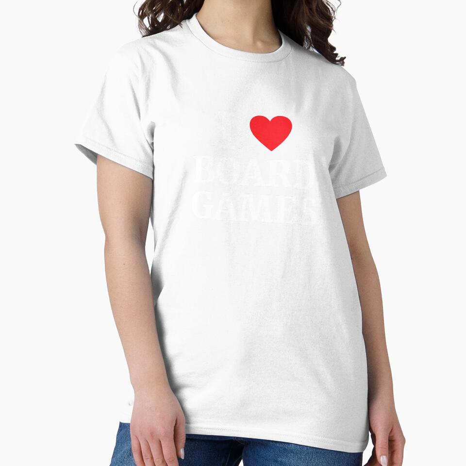 I Love Board Games Heart by Vanover Designs