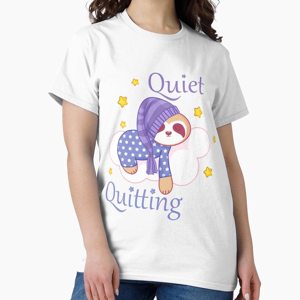 Funny Quiet quitting sloth take a nap for your work friend by Zeus-Studio