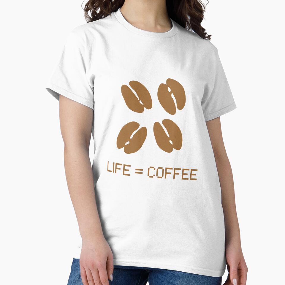 Life = Coffee | Minimalist Coffee Lover Design for Mugs, Stickers & Apparel by ChillVibes04