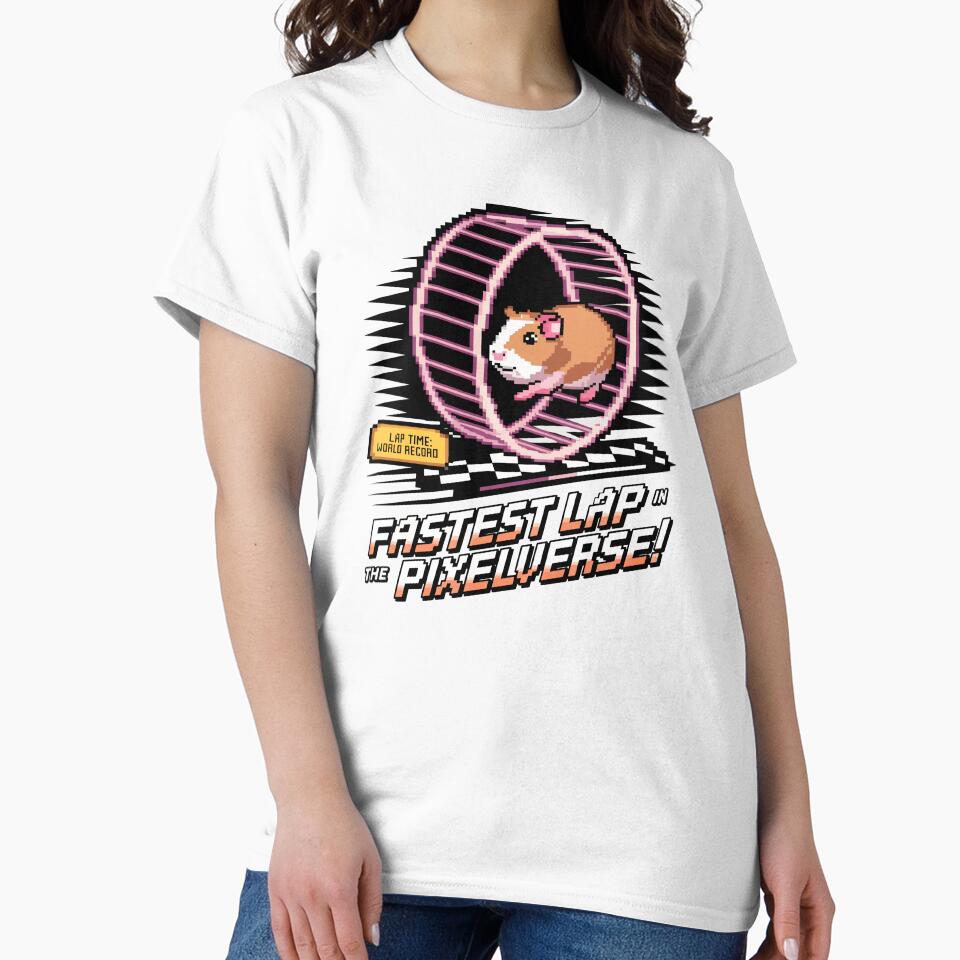Fastest Lap in the Pixelverse - Retro Gaming Hamster by NaturePixel
