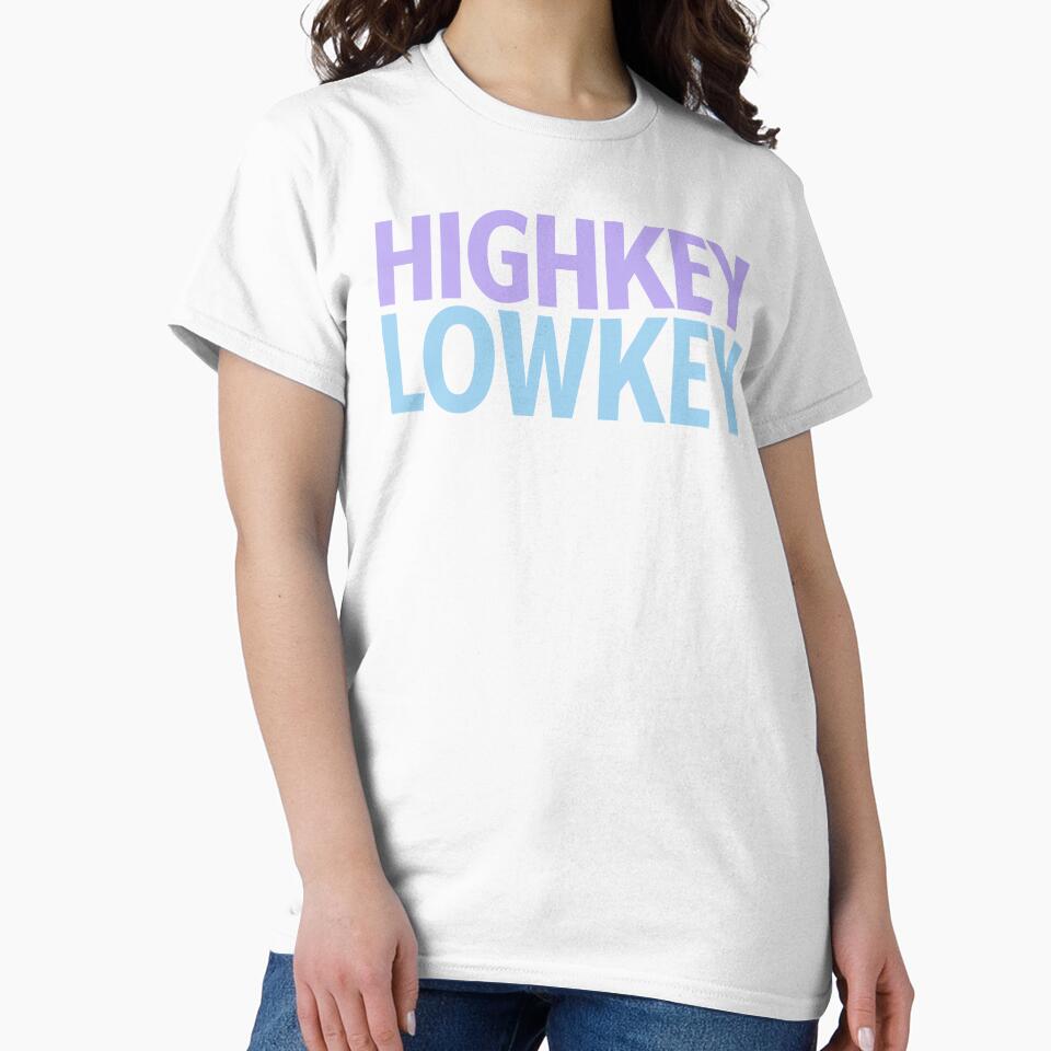 Highkey Lowkey in Pastel Blue and Purple by Memes N Lore