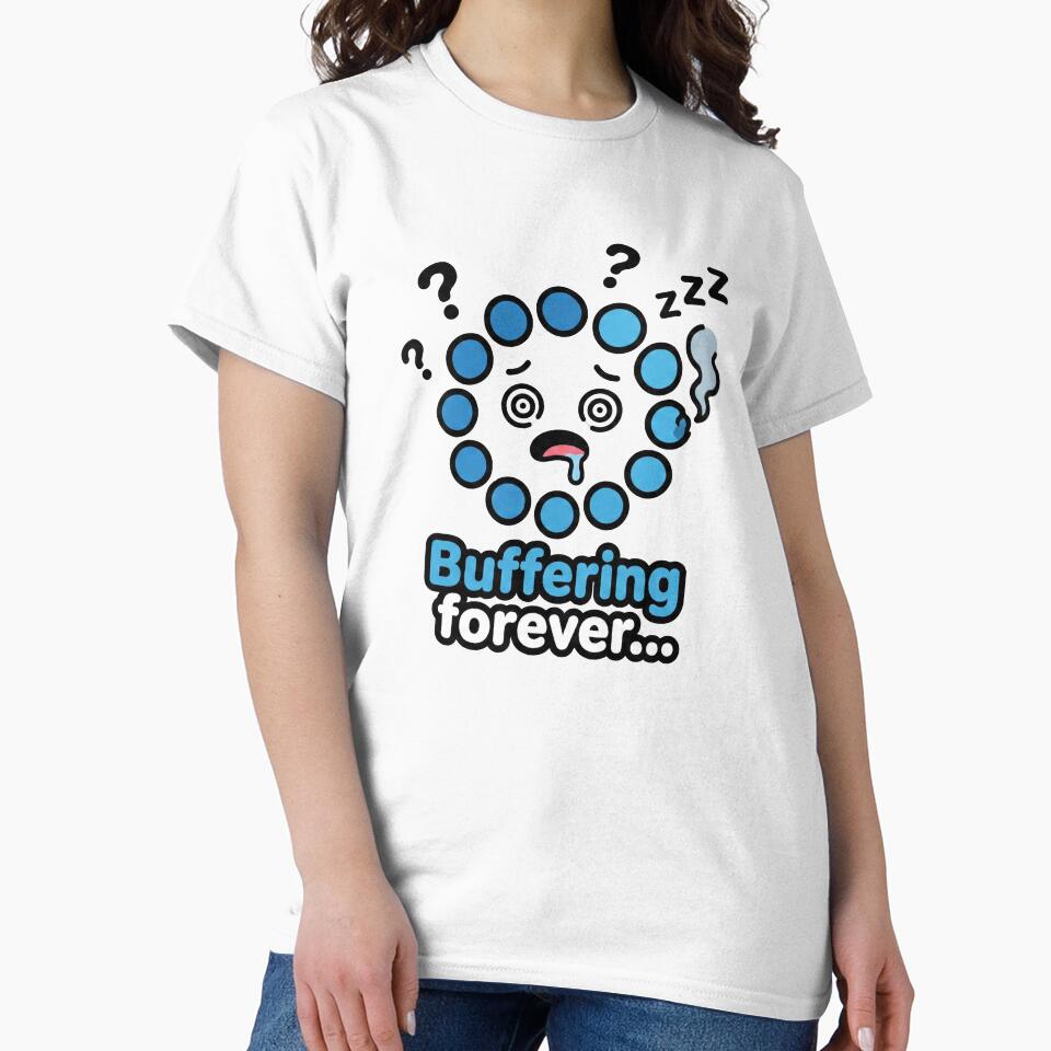 Buffering Forever... - Dizzy Loading Spinner Sticker by Sassy Cult