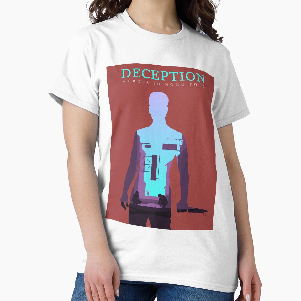 Deception - Murder in Hong Kong - Minimalist Silhouette Poster Style - Board Game Art by MeepleDesign