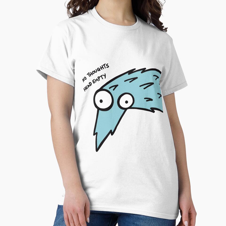 Worm on a String "No Thoughts, Head Empty" (Blue) by pichosaur