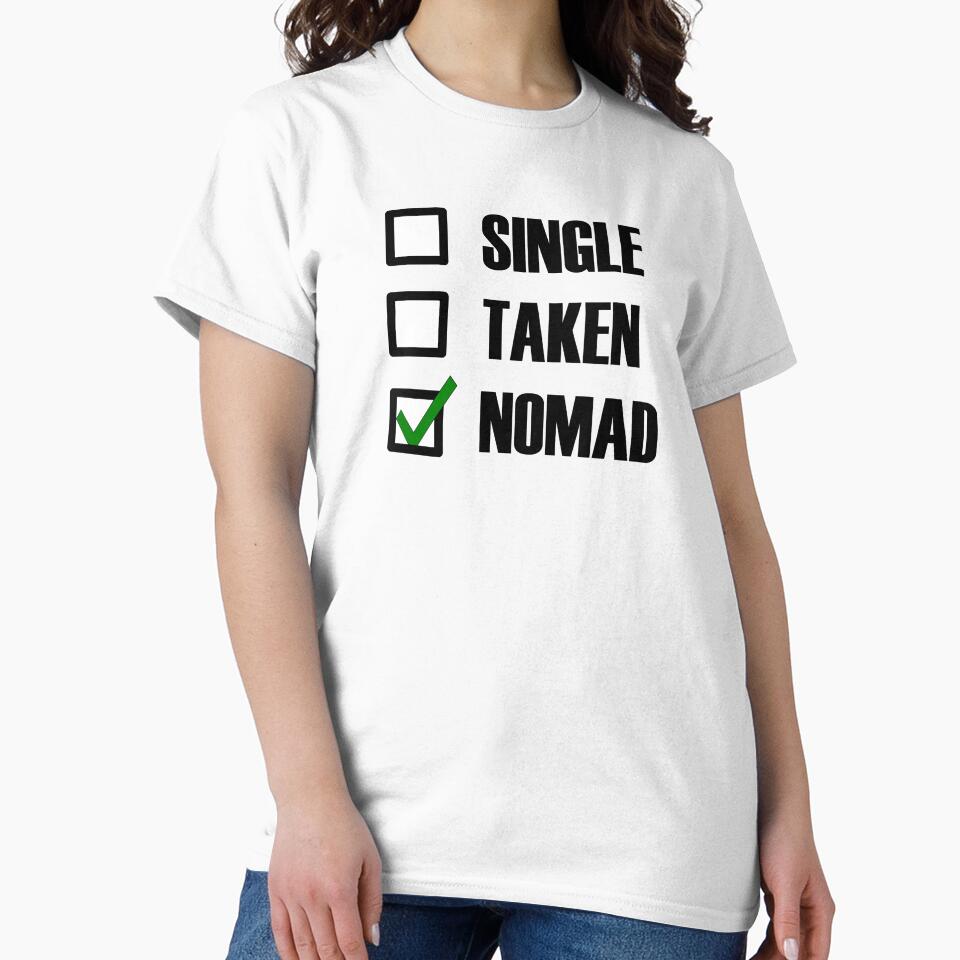 Funny Essentials: Single Taken Nomad Green tick check box - Sleek black typography design by Deegital18