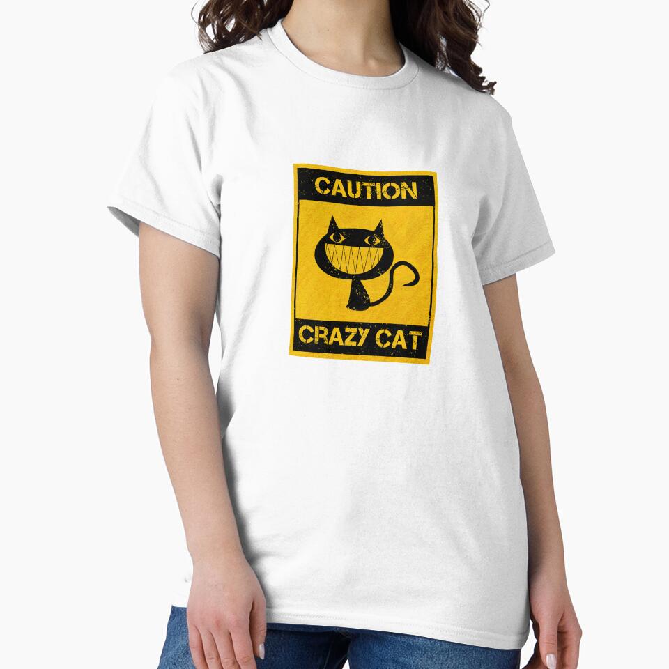 Crazy Cat Caution by CAUTION SHOP