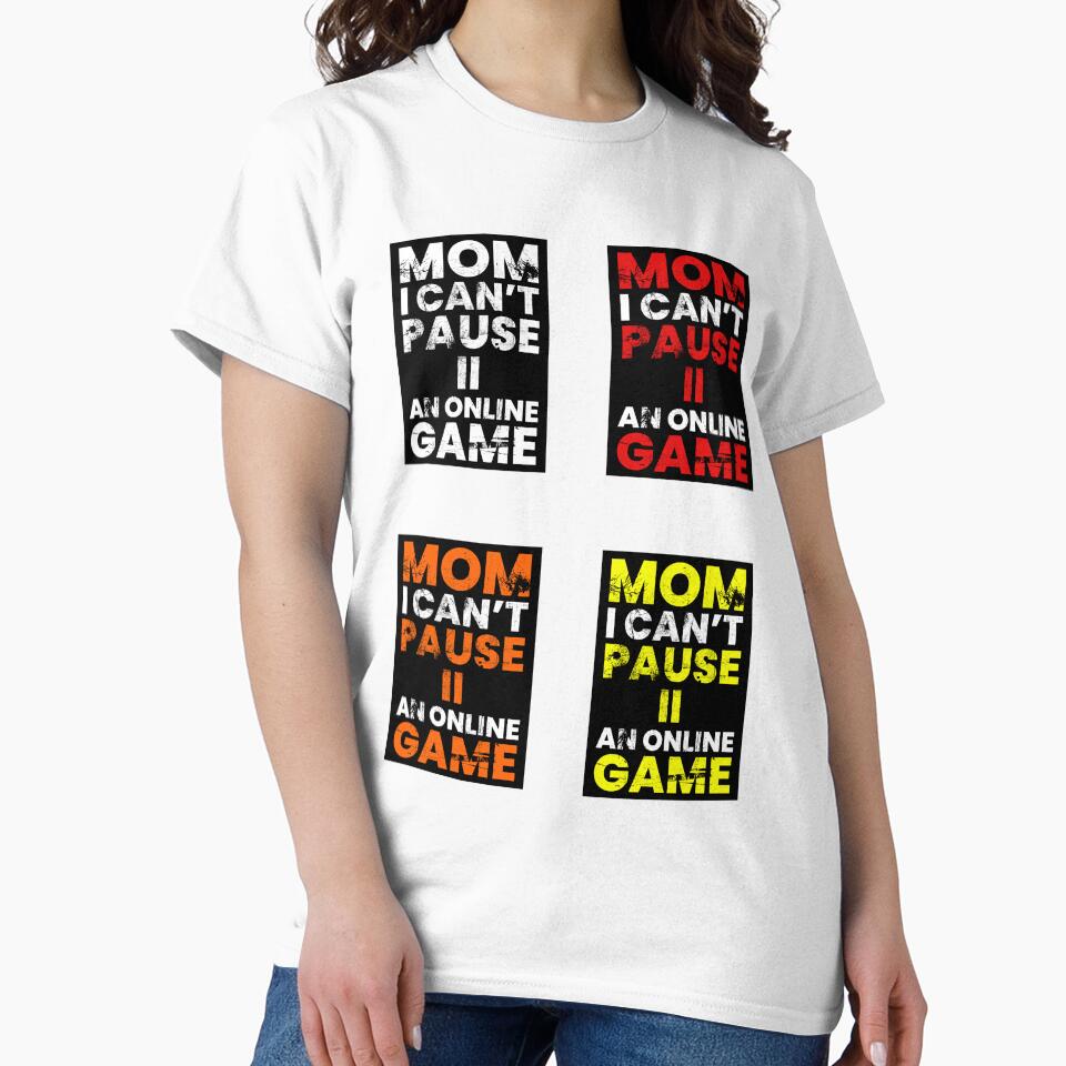 MOM i cant Pause an Online Game, Sticker Pack by FNStuff