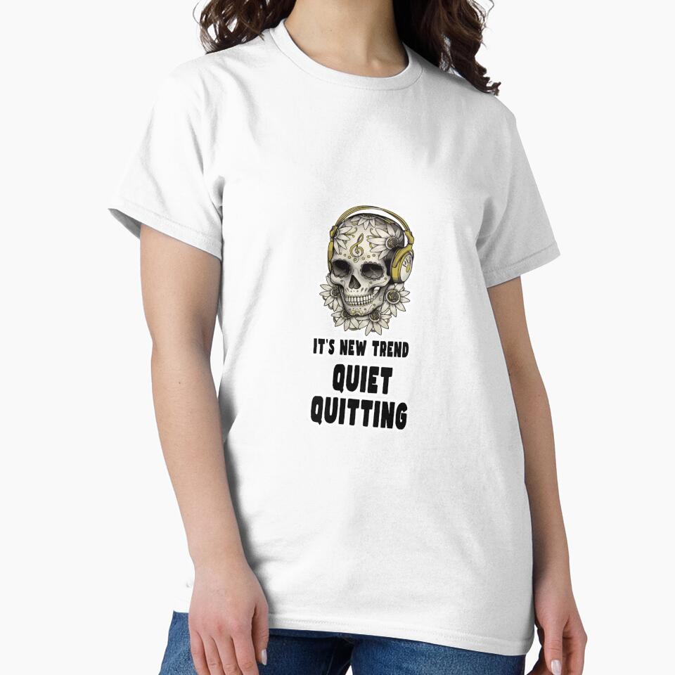 Quiet Quitting Music Skull by PodiShawna