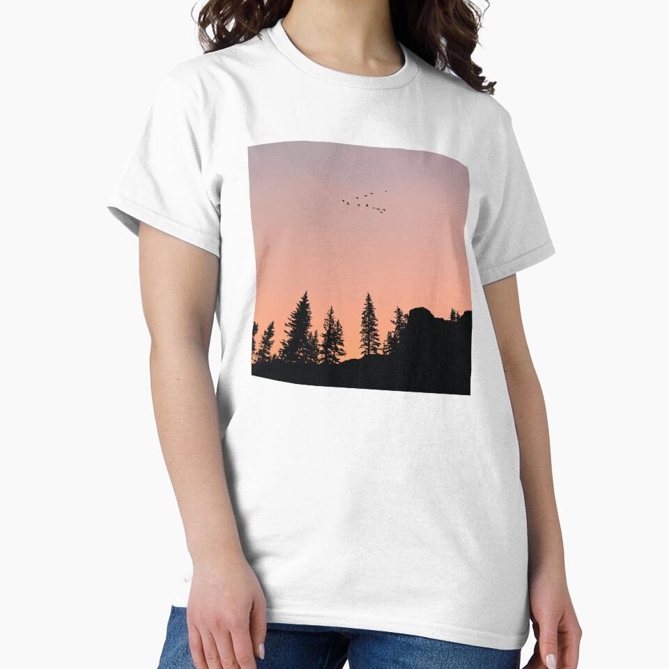 Calm Sunset Evening Trees by kickingdesigns