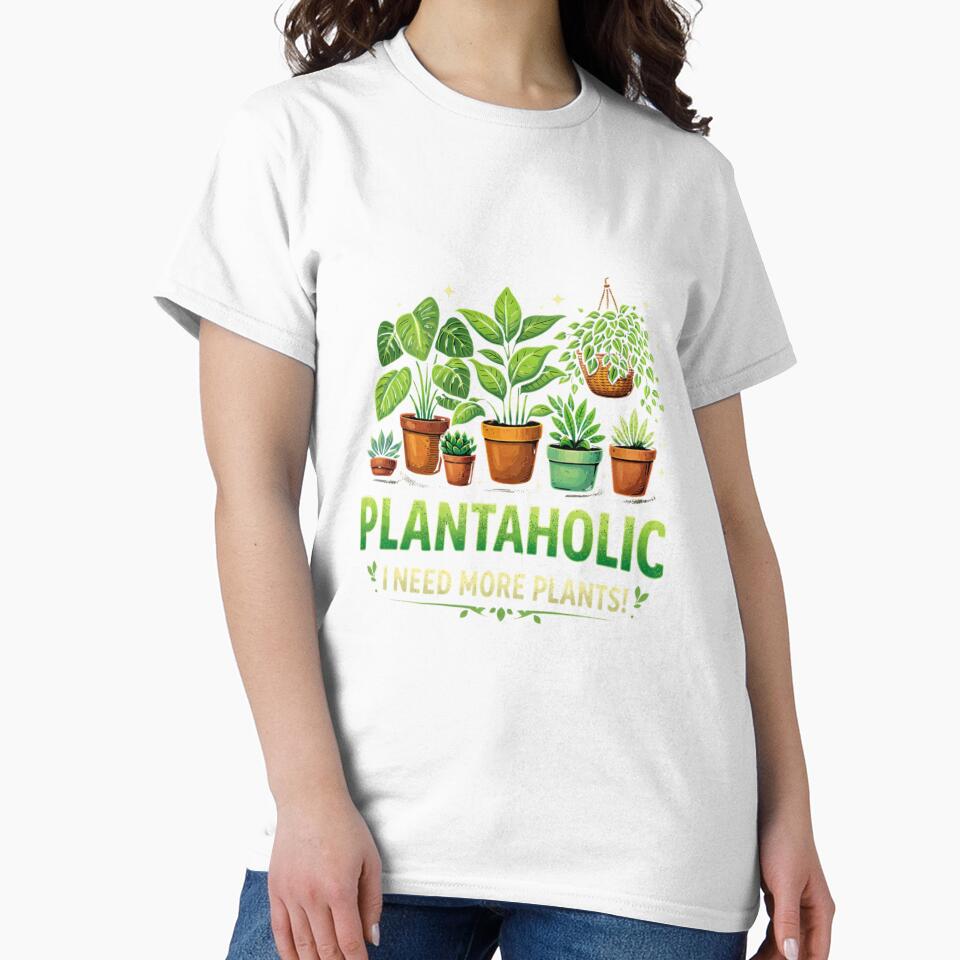 PlantaholicPlantaholic I Need More Plants Funny Plant Lover Gift Cute Houseplant DesignAesthetic Funny Plant Lover Gift Idea for Plant Moms & Indoor Jungle Fans by HubCreates