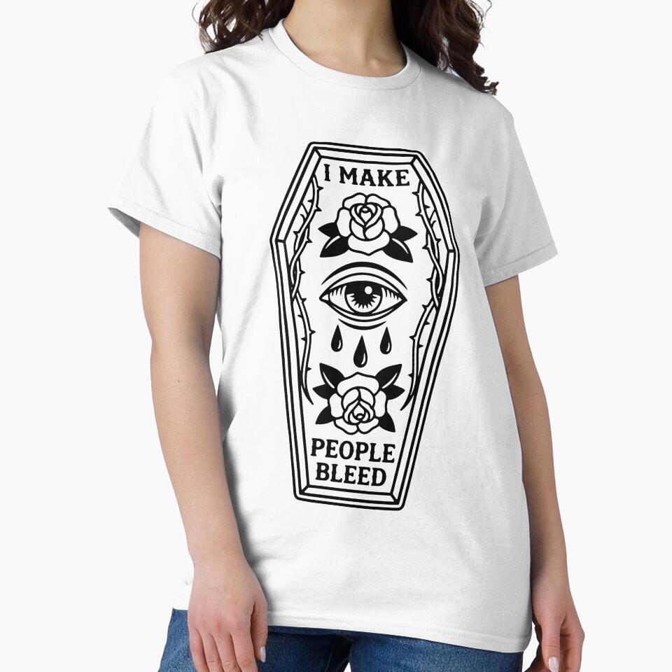 I Make People Bleed Funny Tattooist Humor - Tattoo Artist by gunaone-design