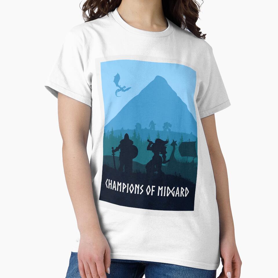 Champions of Midgard - Board Games - Minimalist Travel Poster Style - Board Game Art by MeepleDesign