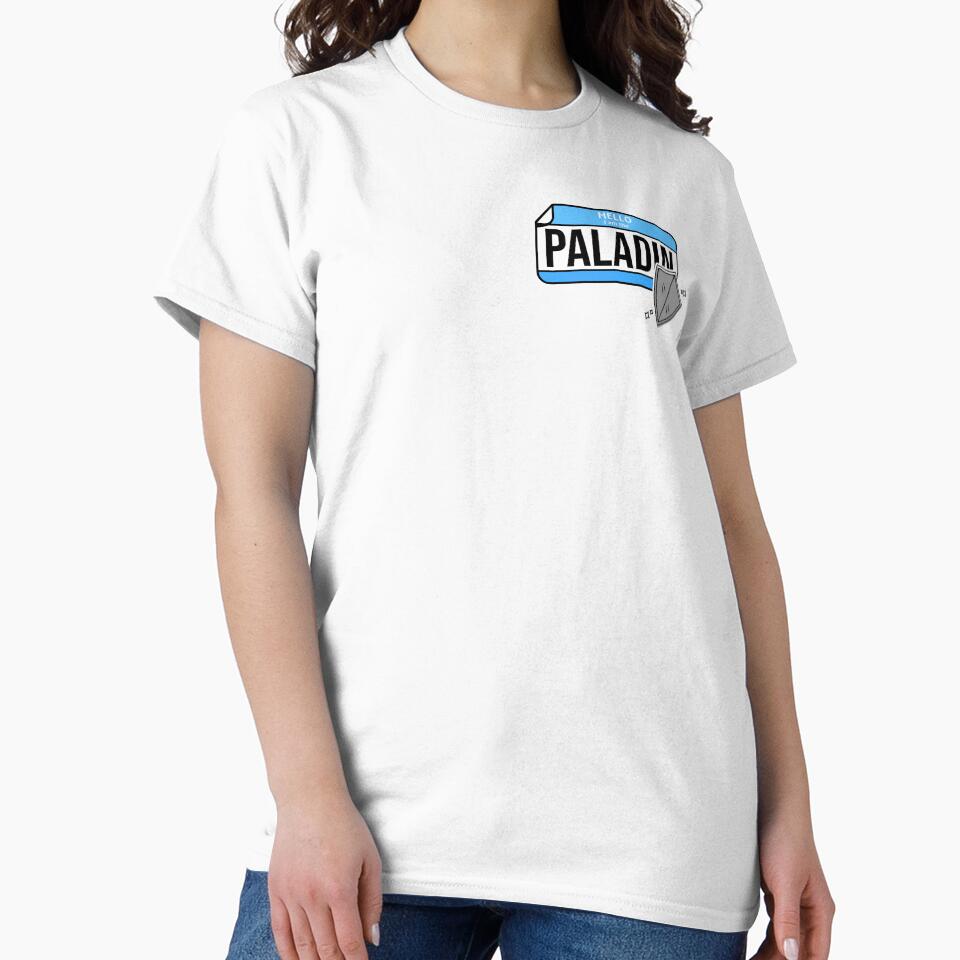 Hello, I am the Paladin DnD Nametag by DruidsDesigns