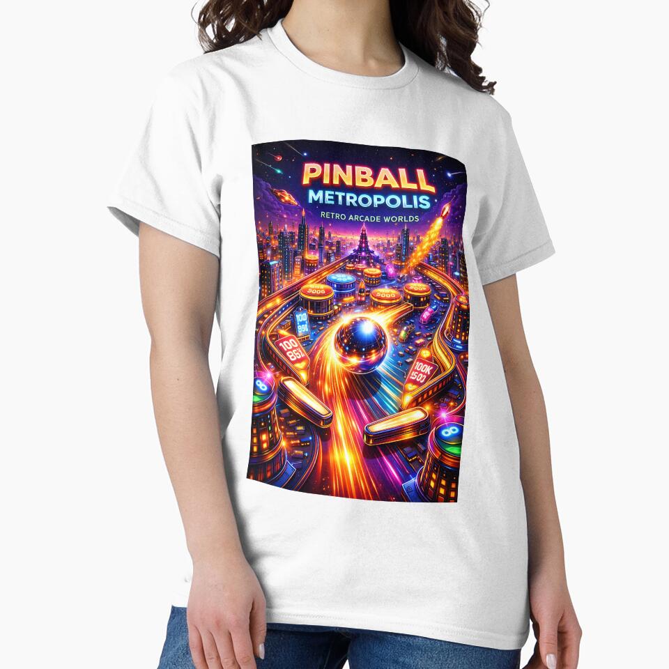 Pinball Metropolis – Neon Arcade City | Retro Gaming Skyline Aesthetic by Digital Culture Studio