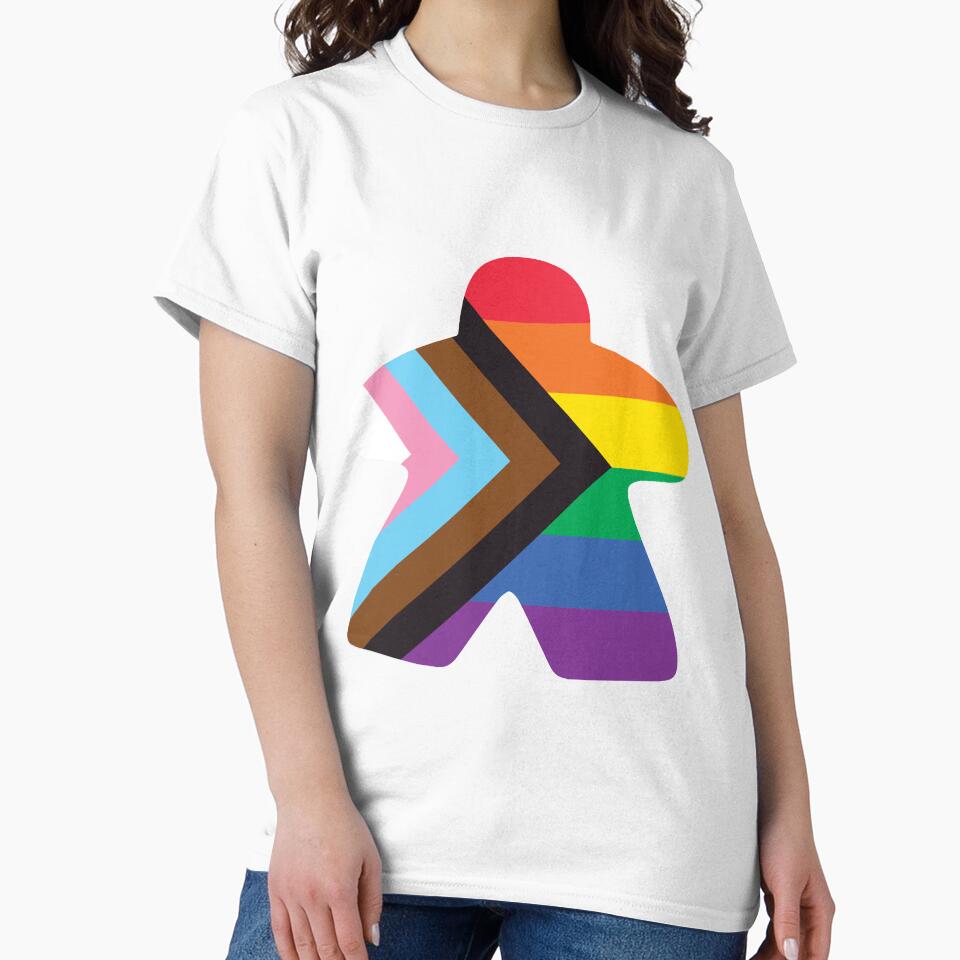 Progressive Pride Flag Meeple by BeamGeeks
