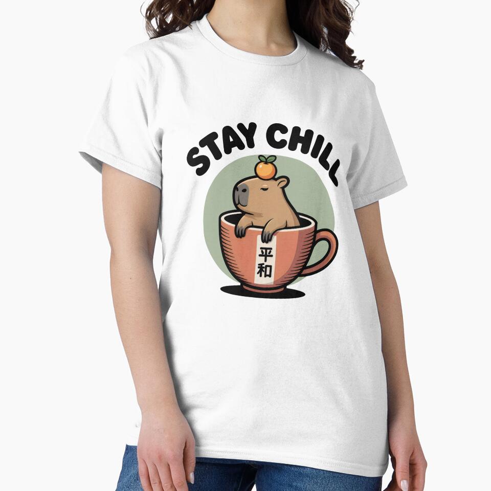 Stay Chill Capybara Zen Lifestyle by SplashTastic