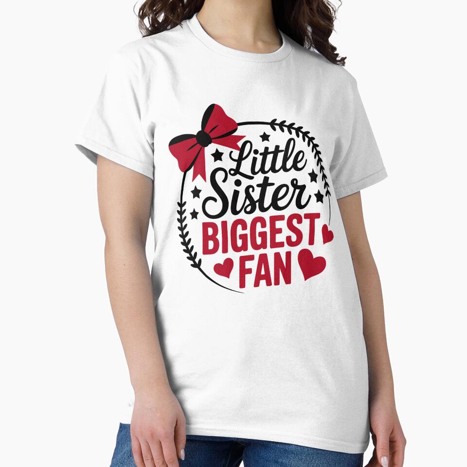 Little Sister Biggest Fan Baseball by theartfulaspie