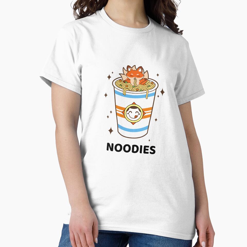 Noodies fox eating macaroni delicious by AwsomeStore
