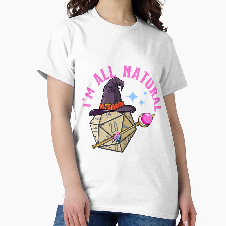 Wizard I'm All Natural! Dungeons and Dragons Fan Graphic by FandomINK