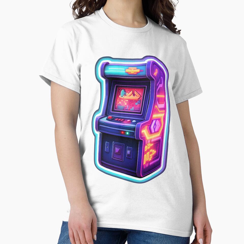 Retro Arcade Blast - Vintage Game Machine Design by UrsaStick