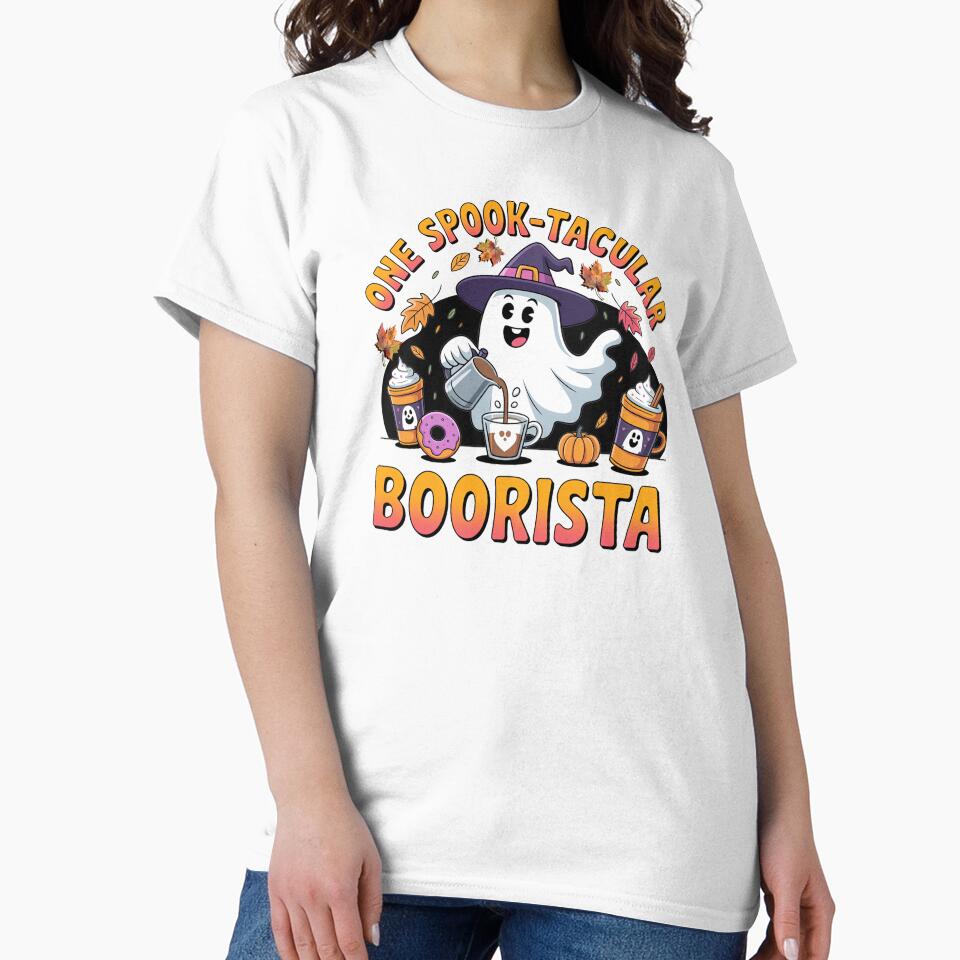 Ghost Cute Coffee Boorista Funny Halloween by Cute & Sassy Custom Gifting Boutiques
