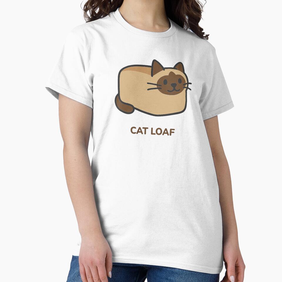 Cat Loaf Siamese Cat Lover Shirt by Threadly Simple