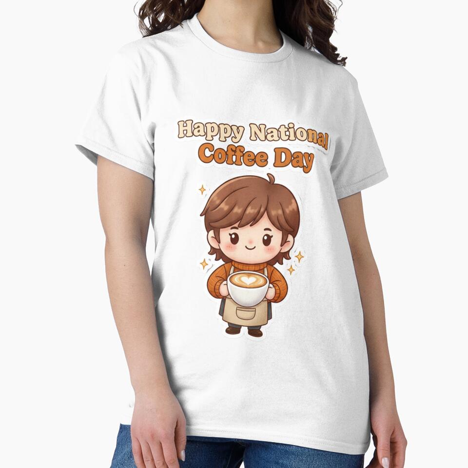 Happy National Coffee Day Cute Barista Sticker by Gscode