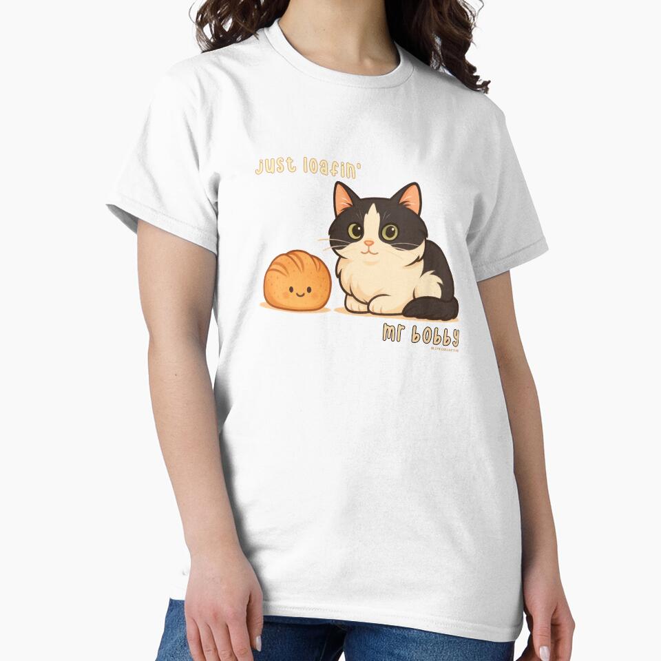Just Loafin’ – Mr Bobby Cat and Bread Design by MLynCollective