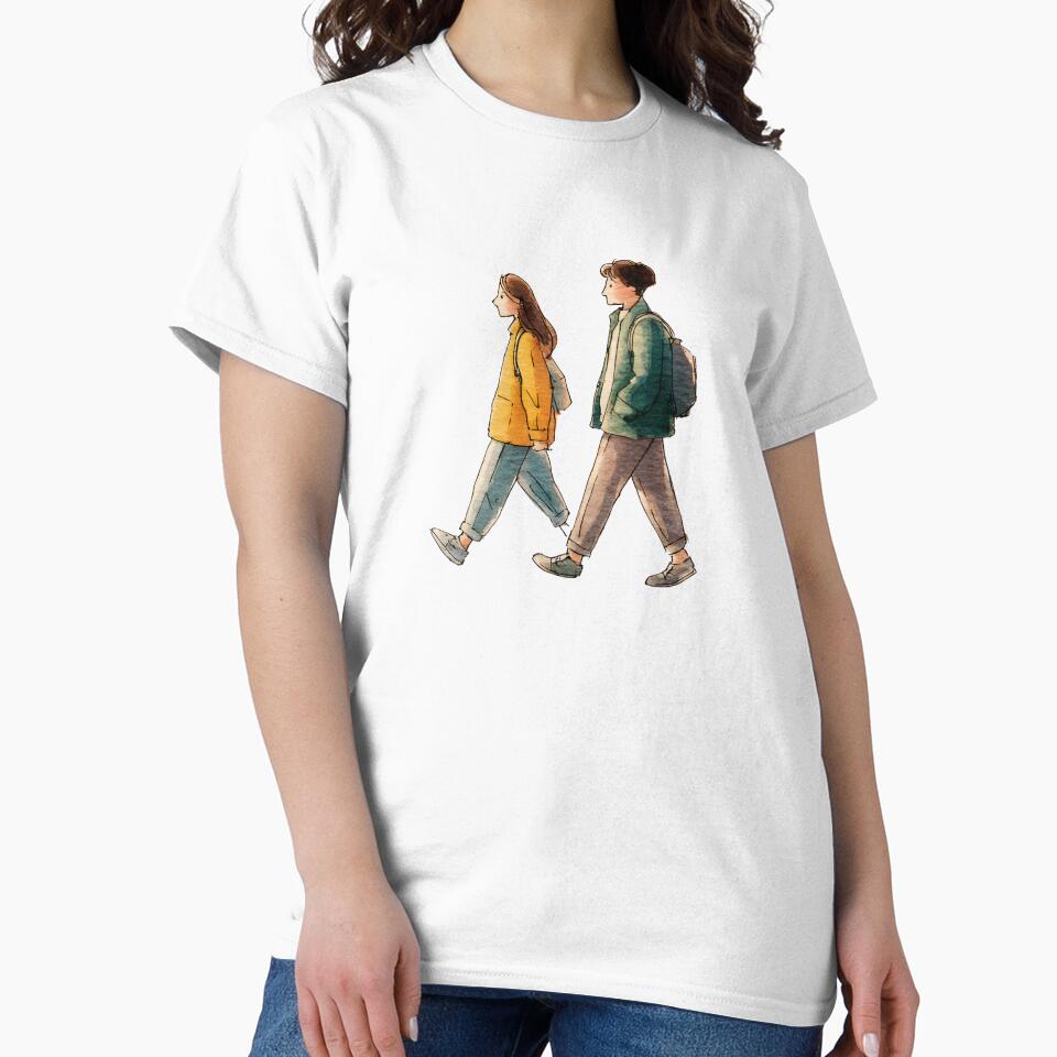 Slow Living Aesthetic Walking Couple by JaiSoftStudio