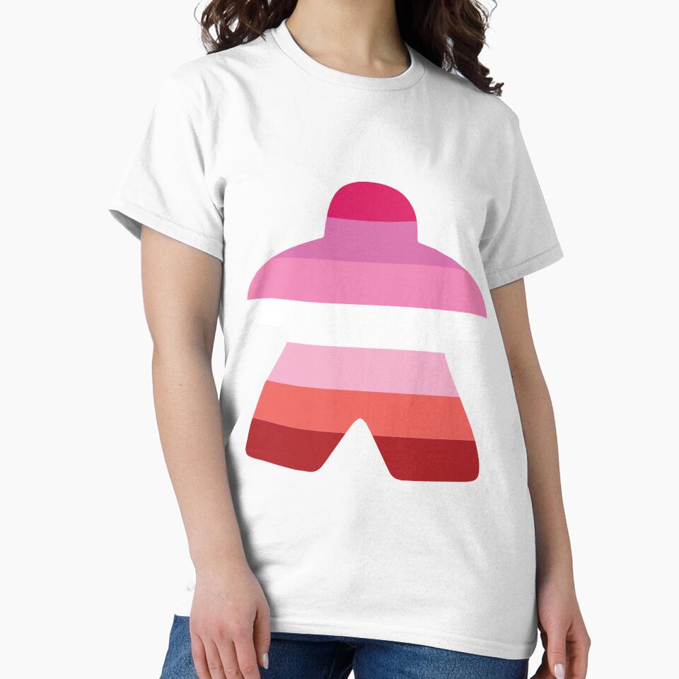 Lesbian Pride Flag Meeple by BeamGeeks