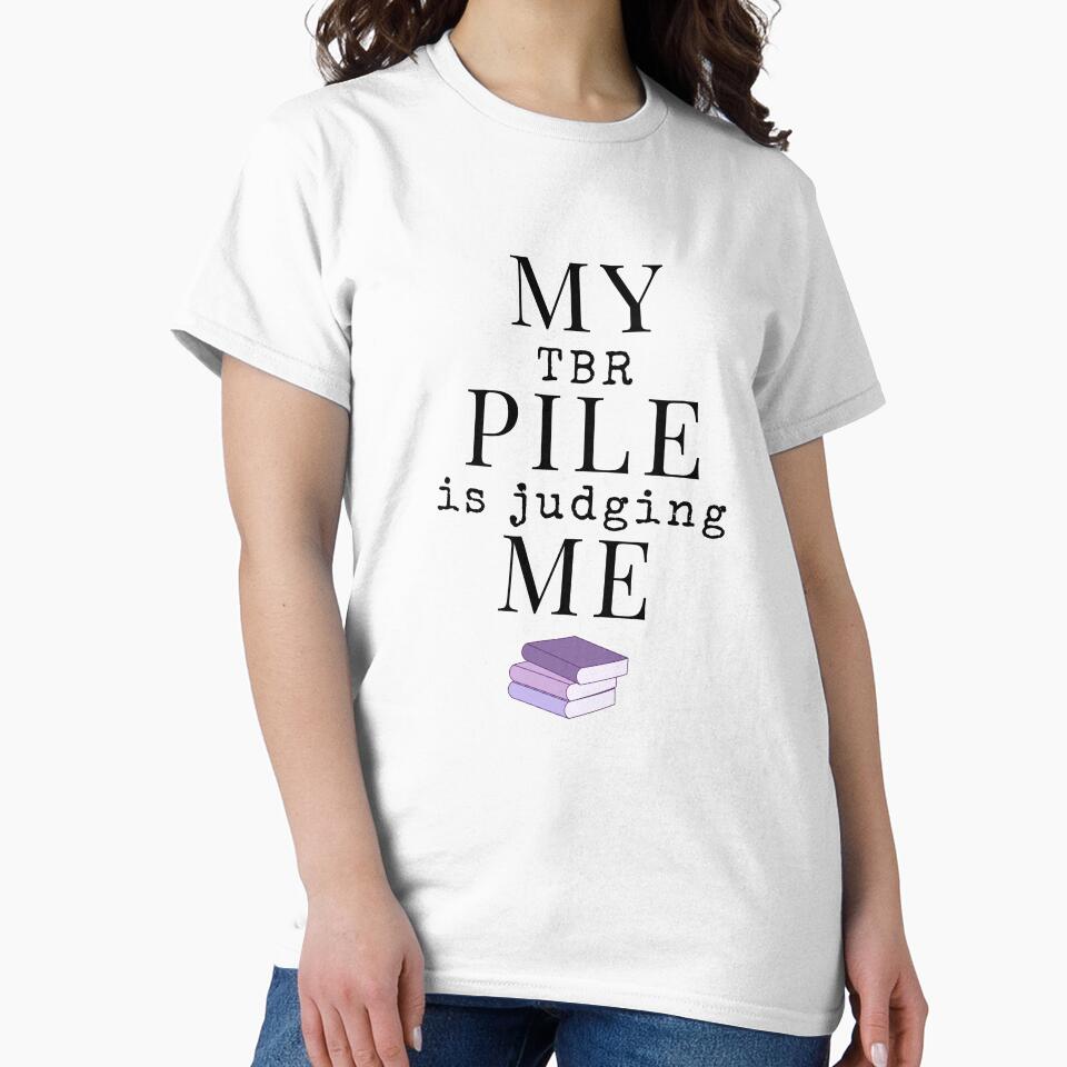 My TBR Pile Is Judging Me Book Lover Gift Sticker by ade-datt