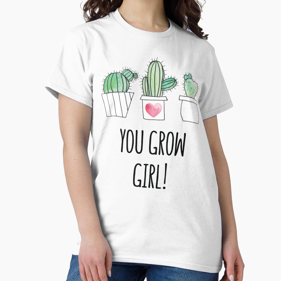 You Grow Girl Funny Gardeners Outfit Succulent Cactus by mejeoshop