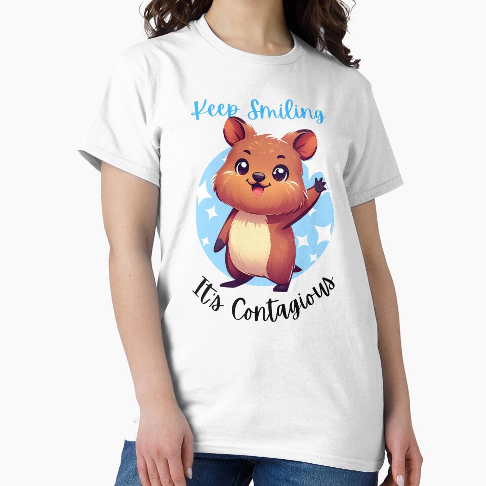 Keep Smiling Quokka - Cute and Cheerful Animal Art by cave-canvas
