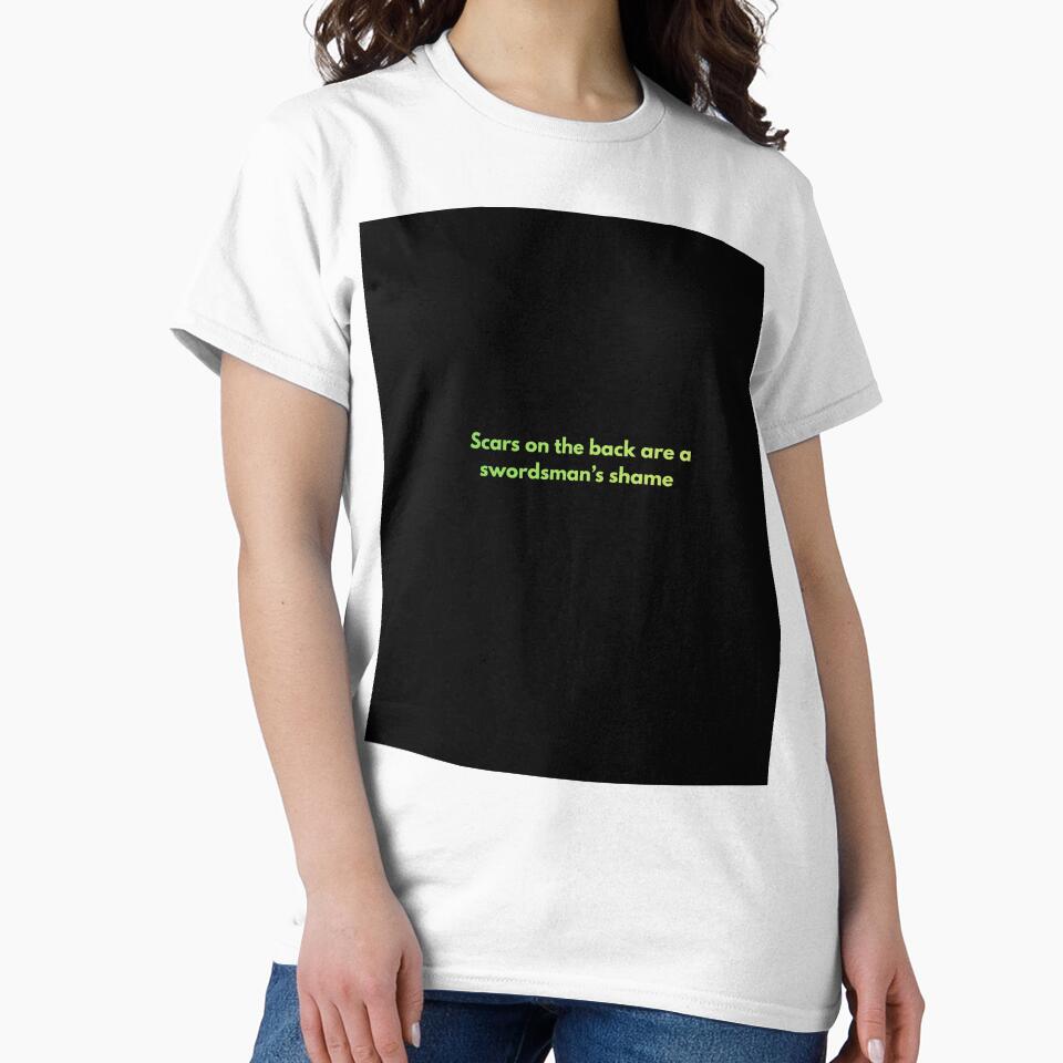 Swordsman Shame Anime Quote Minimalist by DGArtStudioLab