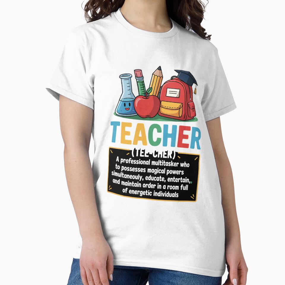Teacher Definition - Funny Teaching School Teacher by InspiredFoul