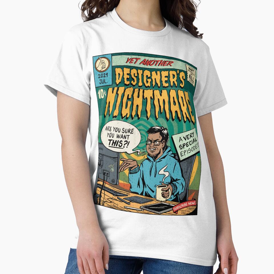 Retro Comic Book Style Designer’s Nightmare for Creative Professionals by DrawHandArt