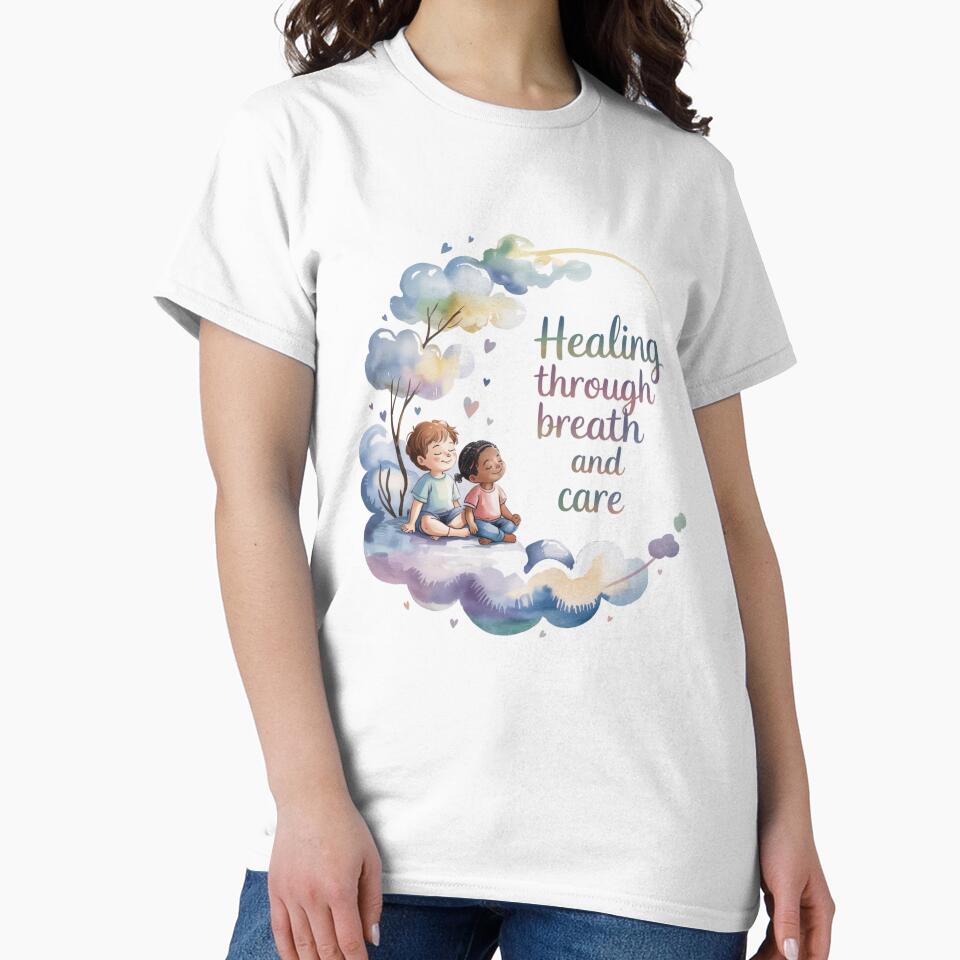 Healing Through Breath and Care – Watercolor Pediatric Nurse Mindfulness Art for Calm Souls by Giuggimade