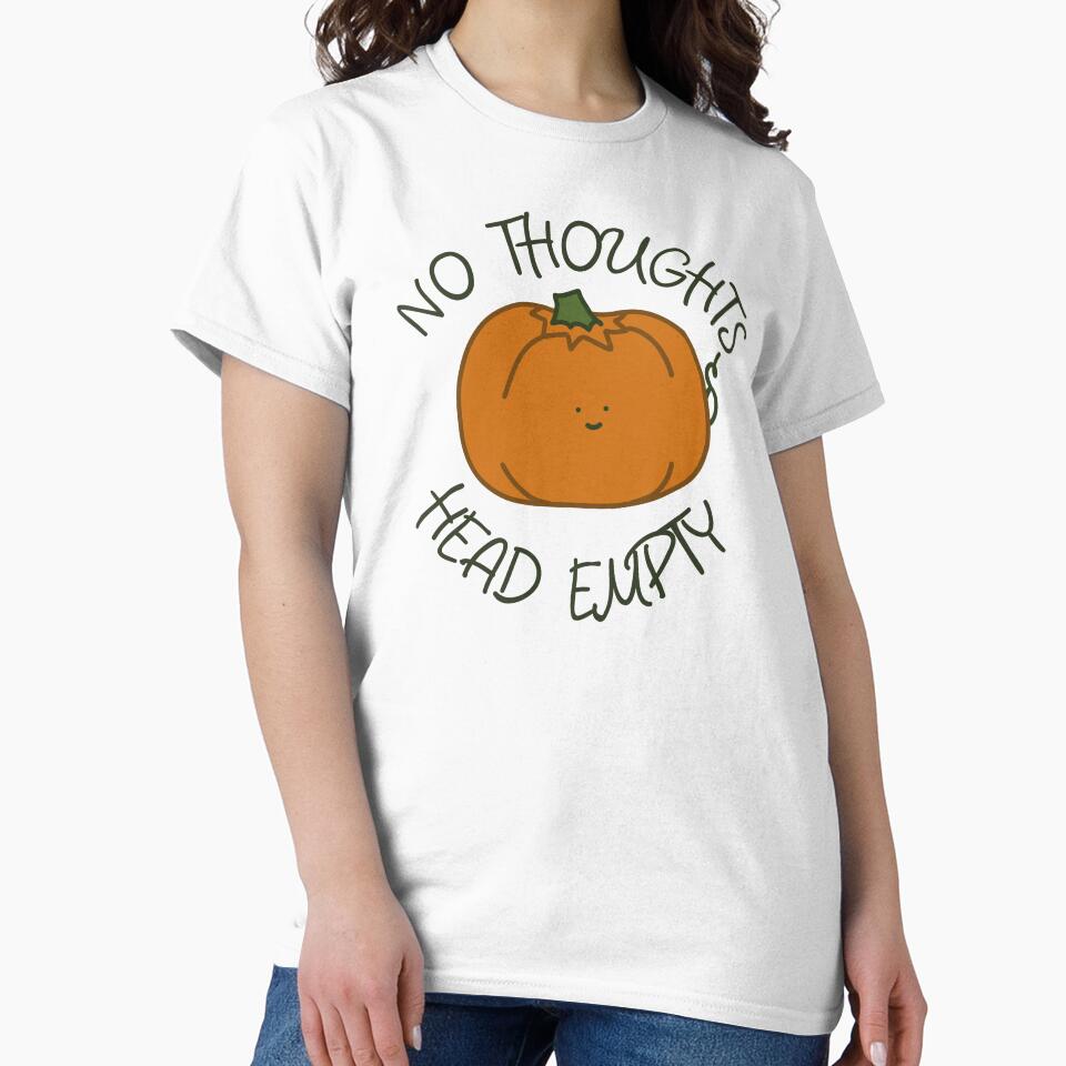 Pumpkin No Thoughts Head Empty (Pastel Orange) by BLAAAAASK