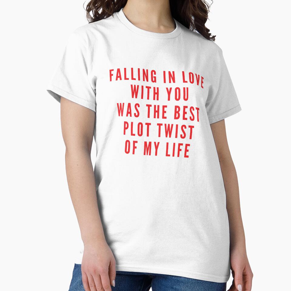 Falling in love with you was the best plot twist of my life (simple red) by VerouniqueLux