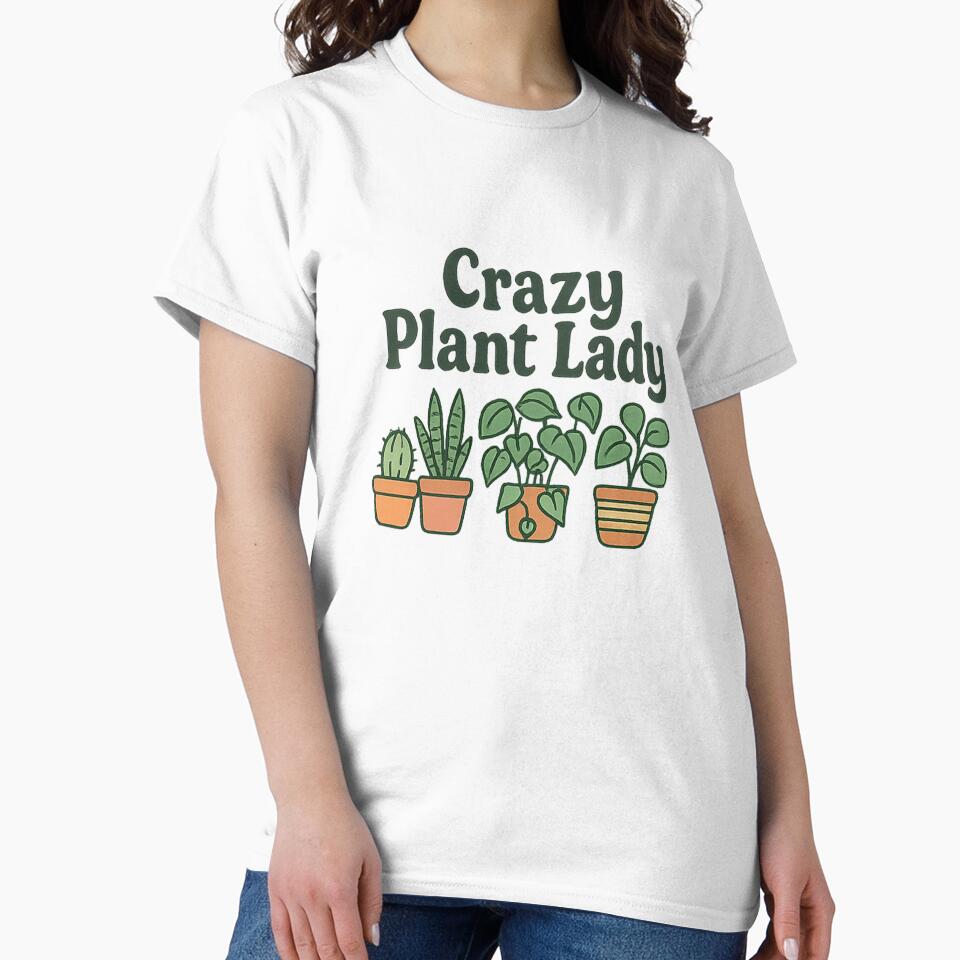 Crazy Plant Lady • Succulent & Cactus Sticker • Funny Houseplant Gift for Her by DavidMay