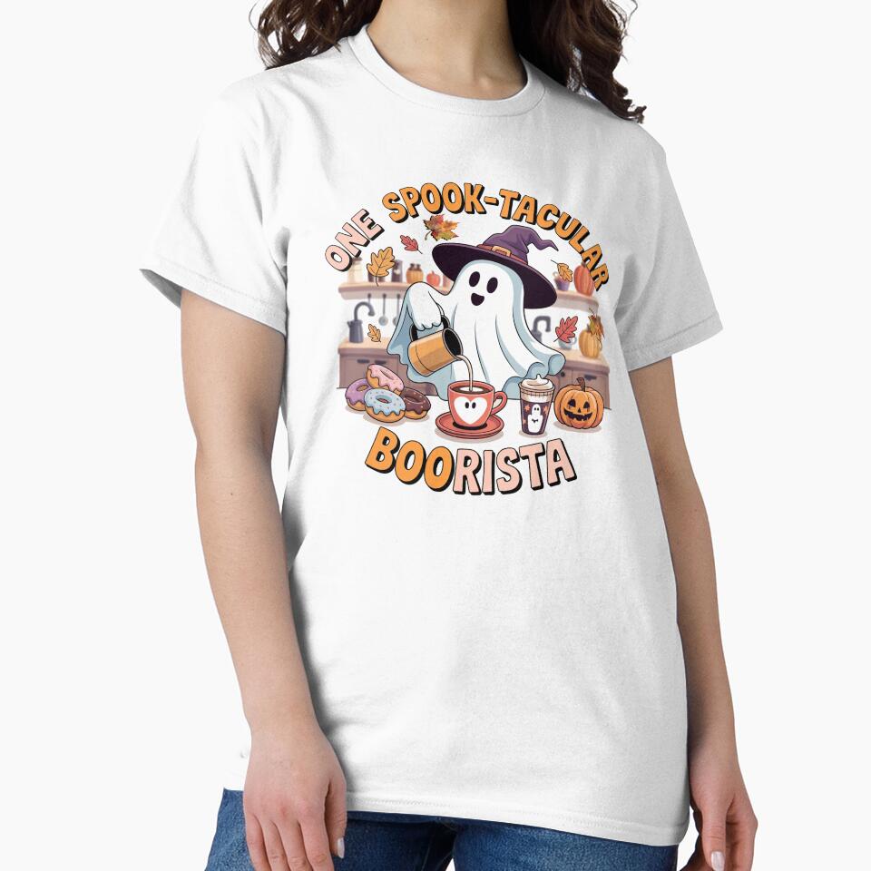Halloween Boorista Funny Ghost Coffee Lover Barista by Cute & Sassy Custom Gifting Boutiques
