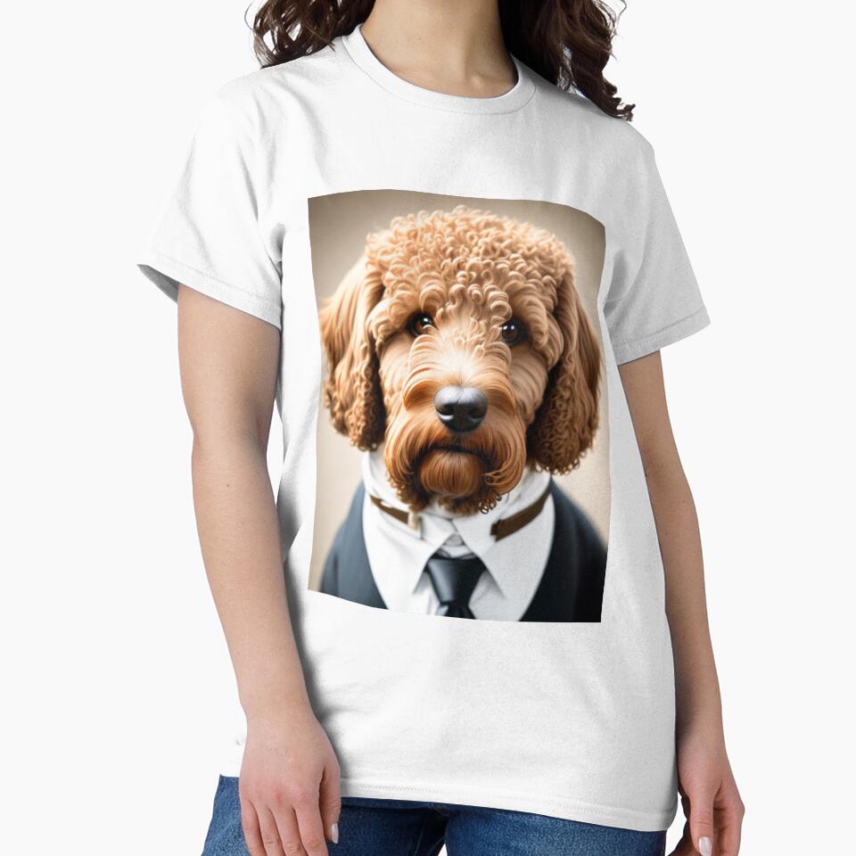 Professor Doodle - Labradoodle in a Suit by trenchbalence