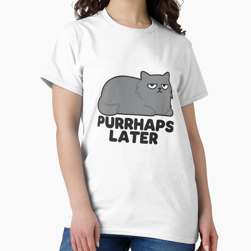 Purrhaps Later Funny Cat Loaf by wwshd