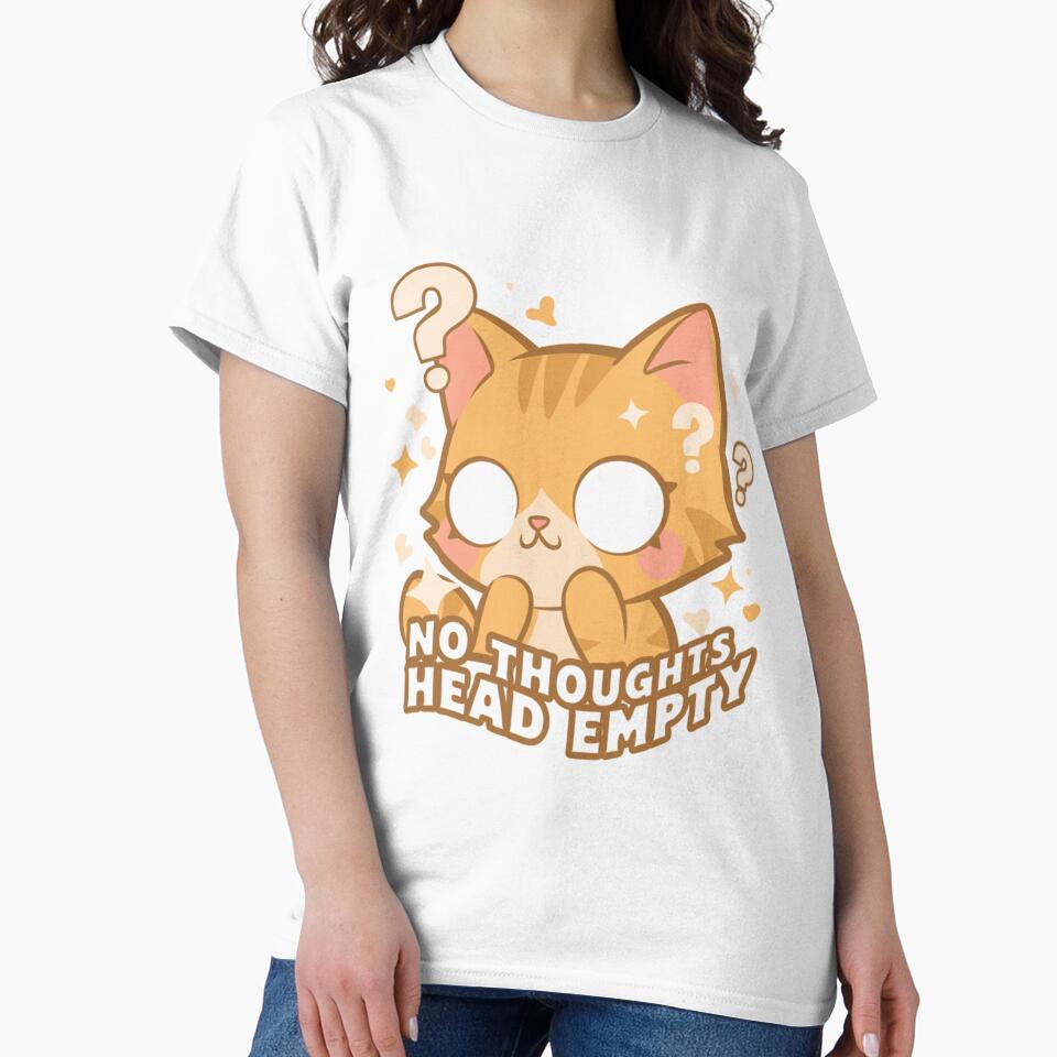 No Thoughts Head Empty Orange Cat by IslandTyped