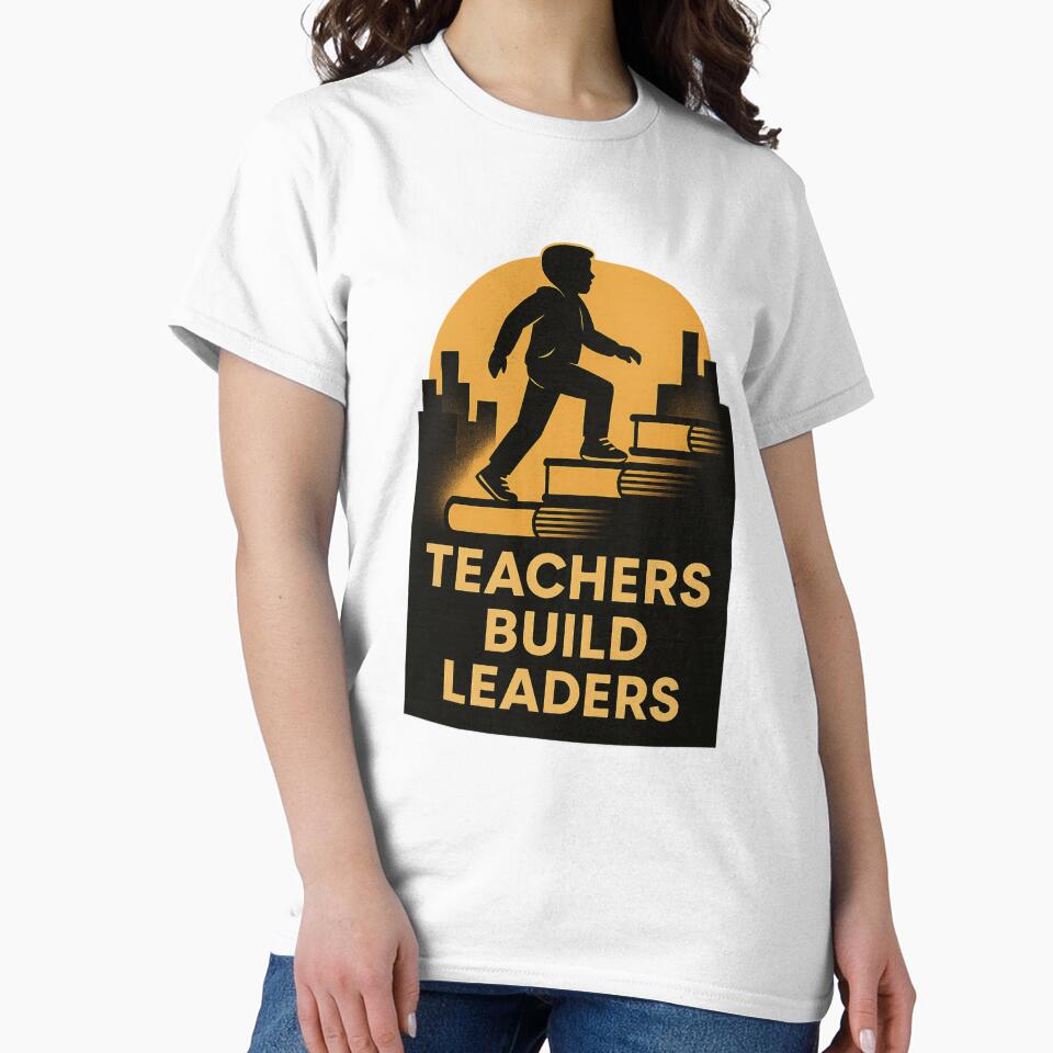 Empowered Educator Shirt – Bold Black Teacher Art Tee by Admoore7